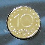 2002 - 10 Стотинки Мат Гланц  10 Стотинки Българска медно-никелова монета