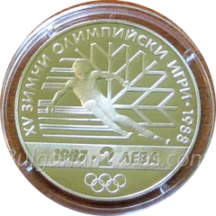 XV Winter Olympic Games, Calgary (Canada), 1988, coin