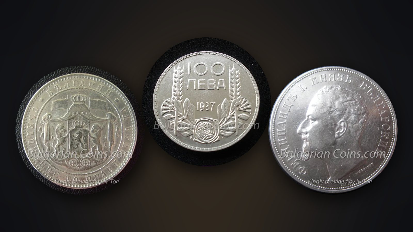 Silver coins 5 leva 1884 and 100 leva 1937 – on these, rim knocks and scratches strongly affect the price
