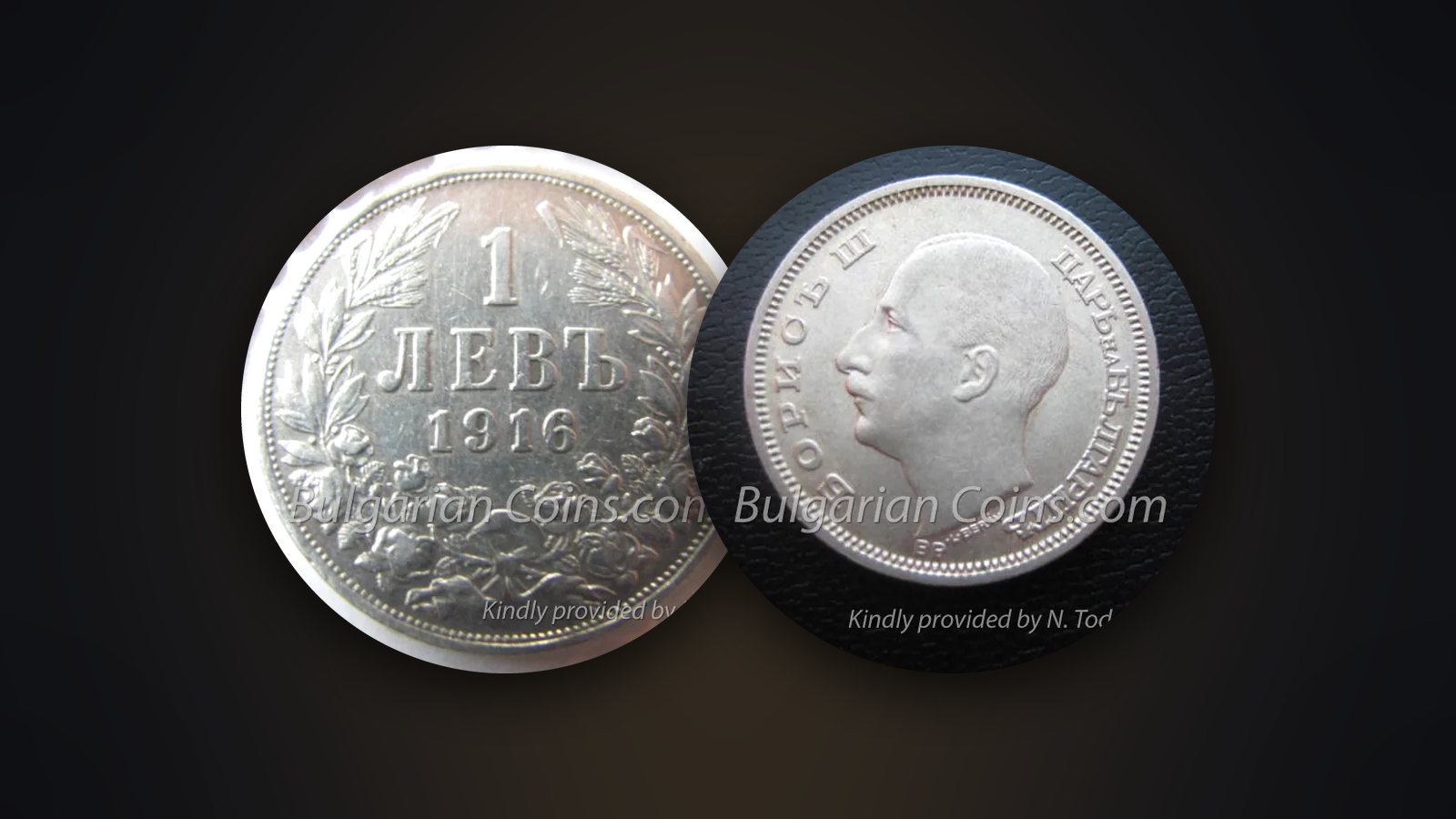 Silver coins 1 lev 1916 and 20 leva 1930 – coins often found graded on the Sheldon scale