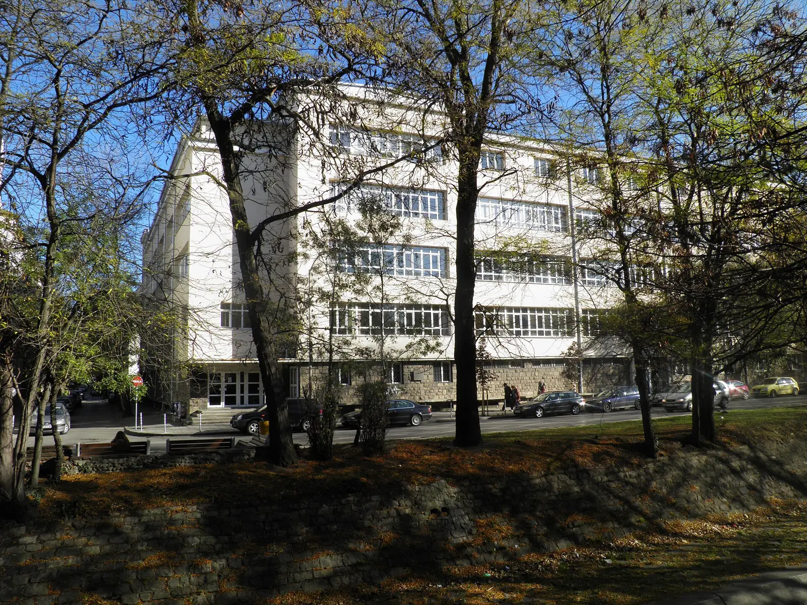 Illustration zur Münze „100 Jahre Nationale Musikakademie“ – Die Nationale Musikakademie Pantscho Wladigerow in Sofia