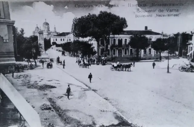 Varna: Musala Square, looking towards the cathedral and the theatre