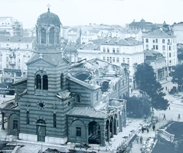 St Nedelya Church after the bombing of 16 April 1925