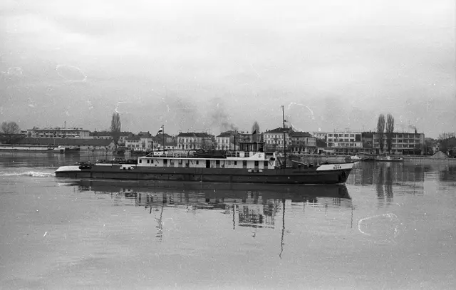 Tugboat at the Danube port of Vidin, 1962