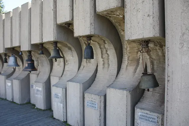 The Bells monument, Sofia, built for the 1979 Banner of Peace children's assembly