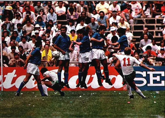 Bulgaria plays Italy in the opening match of the 1986 World Cup