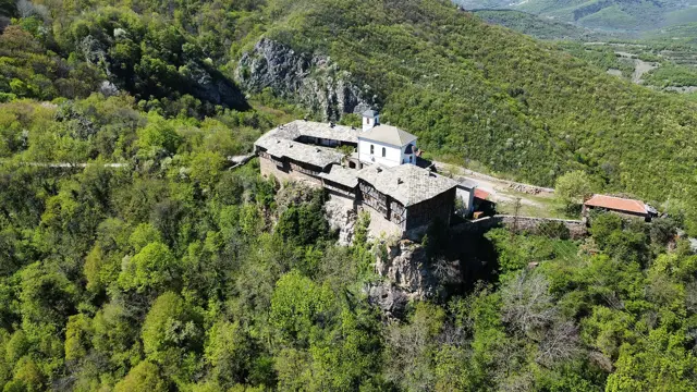 Glozhene Monastery from the air